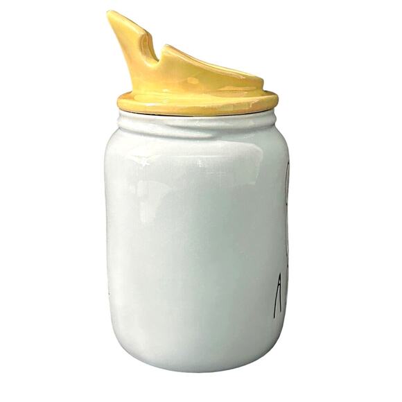 Rae Dunn "Once Upon a Dream" Disney Blue with Yellow Gold Crown Top - Picture 3 of 6